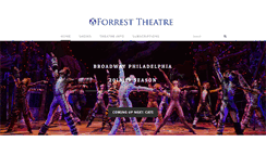 Desktop Screenshot of forrest-theatre.com